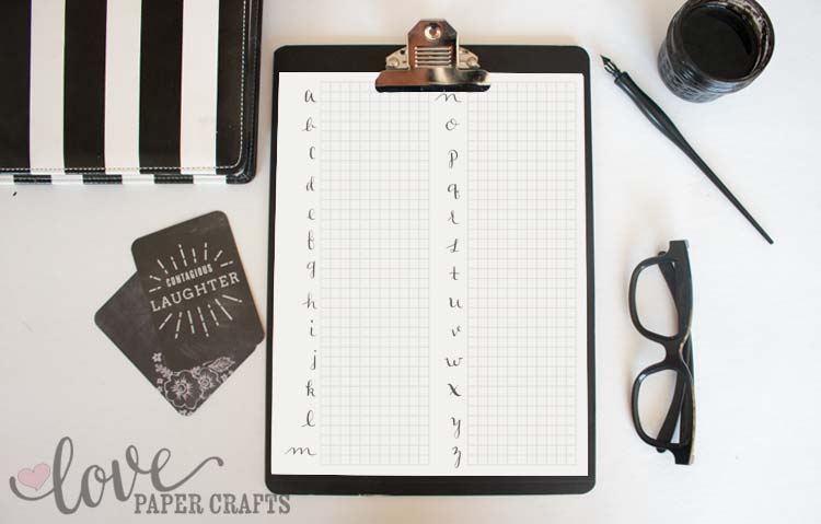 Hand Lettering Printable Calligraphy Practice Sheets