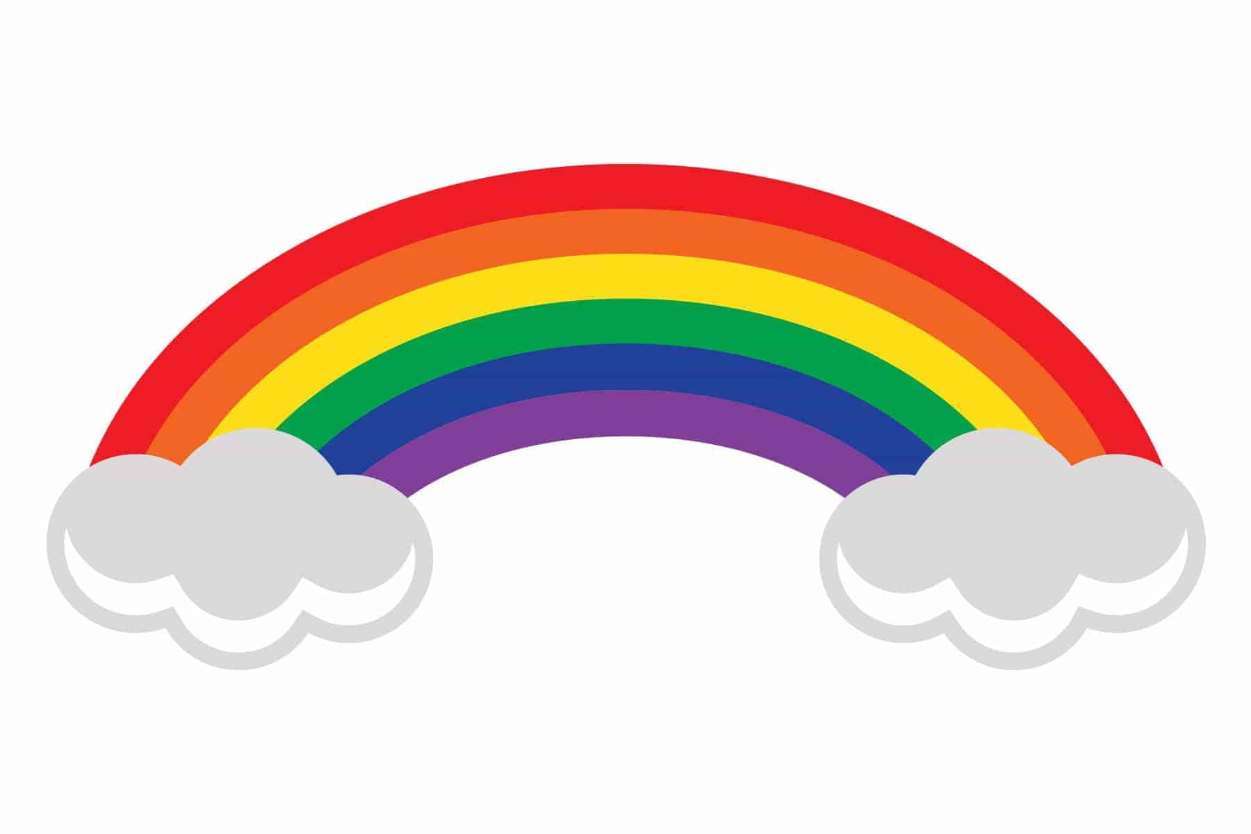 Download Free Rainbow SVG cutting file for use with the Silhouette