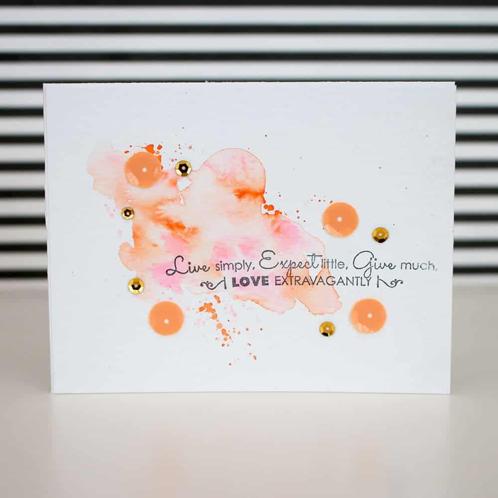 Easy Watercolor Card Tutorial - Love Paper Crafts