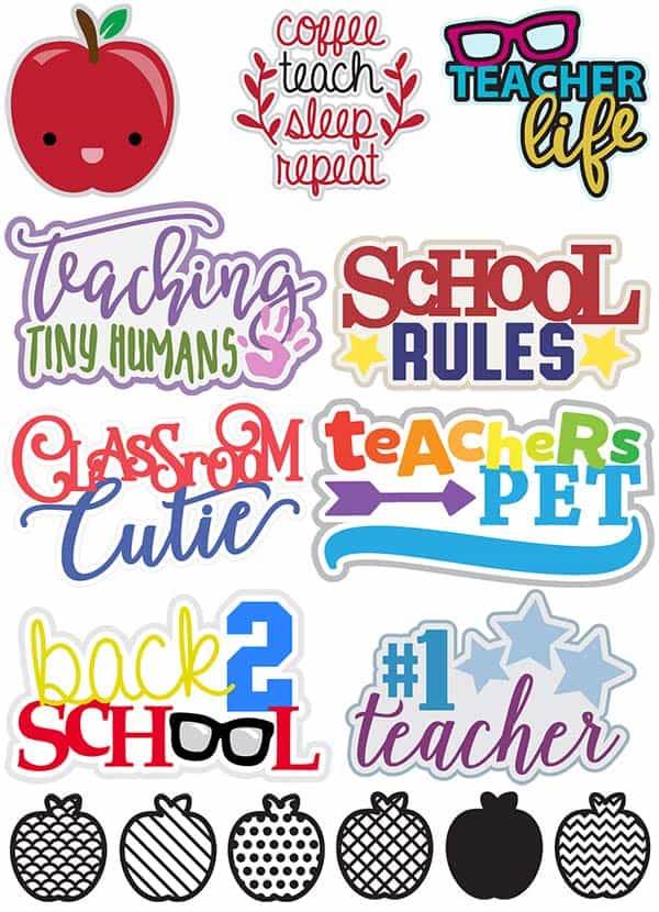 Download First Day of School Free Cut File - Love Paper Crafts